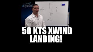 Crosswind Landing Technique For Jets [upl. by Corsetti]