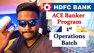 HDFC Bank ACE Banker Program  Operations 😎 Banking Operations Program  Best Banking Programs [upl. by Hanus]