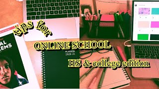 online school tips productivity amp organization  college  high school edition [upl. by Adao102]