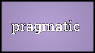 Pragmatic Meaning [upl. by Landri]