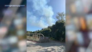 Fire crews responded to 06acre vegetation fire near Haskell’s Beach in Goleta Wednesday [upl. by Jerald]