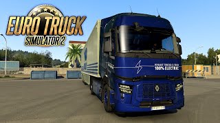 Euro Truck Simulator 2  Découverte du Renault ETech [upl. by Apeed]