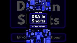 DSA in Shorts  EP61 Heap Operations [upl. by Gratia]