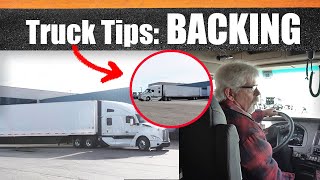 Truck Tips How to back up a tractortrailer [upl. by Rew]