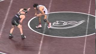 Wrestling Championship semifinals 113lbs Brandon Cray beats Sebastian Rivera [upl. by Aerdnak]