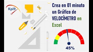 Crea un Gráfico Velocímetro en 01 minuto con Excel [upl. by Halilahk]