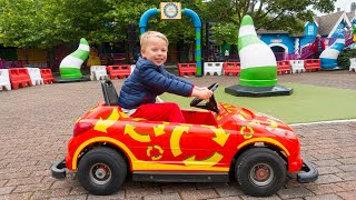 Gaby and Alex pretend playtime at theme amusement park for kids [upl. by Randi]