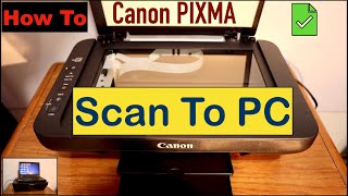 How To Scan Your Document From Canon Printer To Your PC [upl. by Elletnahs]