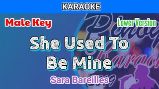 She Used To Be Mine by Sarah Bareilles Karaoke  Male Key  Lower Version [upl. by Landing]