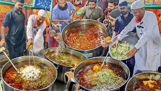 100 Kg DESI GHEE CHOLAY  KARACHI JEELA  Lahori CHIKAR CHOLE Wala  Street Food Karachi Pakistan [upl. by Godbeare838]