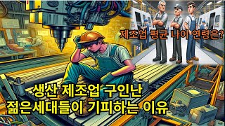 제조업 2030 젊은 세대들이 기피하는 이유 [upl. by Judenberg5]