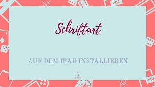 Schriftart hinzufügen auf dem IPad [upl. by Atteiluj]