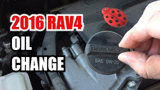 2016 Toyota RAV4 Oil Change  How I do it [upl. by Eiramenna]