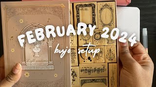 JOURNALING  February 2024 Bullet Journal [upl. by Constancy424]