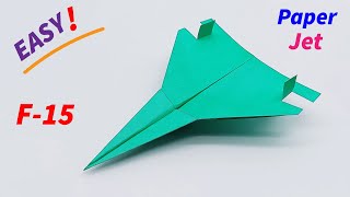 Easy F15 Paper Airplane How to Make an Amazing Paper Jet Designed by Project Paper [upl. by Htrag20]