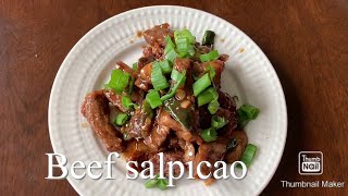 Beef Salpicao Easy cook Recipe [upl. by Eirotal]