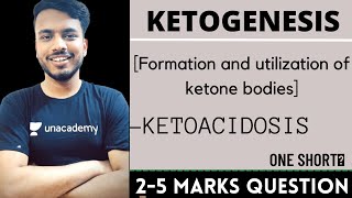 ketogenesis biochemistry  Formation and utilization of ketone bodies  ketoacidosis sgsir [upl. by Evelin100]