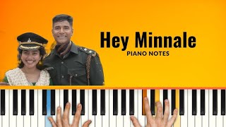 Amaran Hey Minnale Piano Notes [upl. by Maisie]