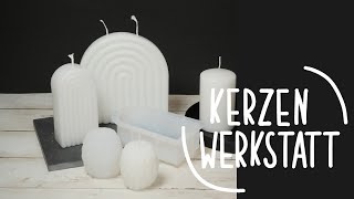 Kerzen gießen mit Silikonformen  der richtige Kerzendocht für meine Silikonform [upl. by Neerol271]