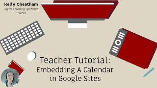 Embedding A Calendar in Google Sites [upl. by Parhe]