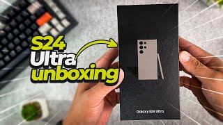 GALAXY S24 ULTRA Unboxing e primeiras impressões [upl. by Redman]