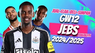 JEBS GW12  MUSIM 20242025  GAKPO  ISAK  JACKSON [upl. by Mohl]