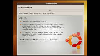 Installing Ubuntu 910 [upl. by Bradford]