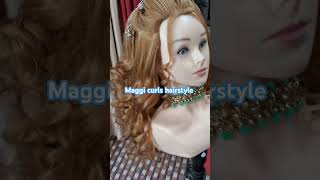 Maggi curls hairstyle good likeandsubscribe my chanal free lance work [upl. by Nessnaj]