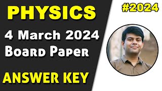 Physics 2024 Board Paper Answer Key  ICSE Class 10 [upl. by Millham902]