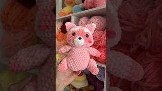 crochet a pink raccoon plush with me 🦝💖 crochet amigurumi [upl. by Gonzalez]