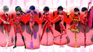 New Ladybug Transformations Miraculous Ladybug Speededit [upl. by Turne]