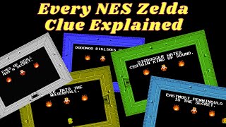 Every NES Legend of Zelda 1986 Clue Explained Nintendo 8 bit mysteries solved revealed old mystery [upl. by Ardenia]