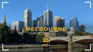 4K Melbourne Walkthrough Video  City Centre January 2021  60FPS [upl. by Esorylime]