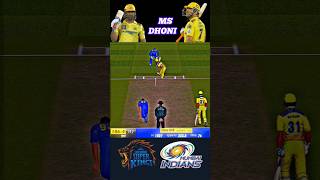 Ms Dhoni Sixs 😱  CSK vs MI  cricketshorts realcricket24 [upl. by Annaerb]