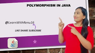 Polymorphism in Java  by LearnWithRenu16  education  youtubevideo [upl. by Aihseuqal]