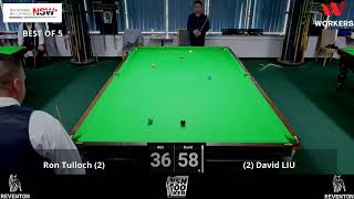 2023 REVENTON HAT TRICK 3 Snooker Tournament Ron Tulloch vs David LIU [upl. by Kcirnek]