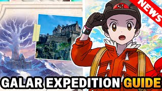 NEW GALAR EXPEDITION GUIDE Reveals Crown Tundra Pokemon Location amp More [upl. by Capwell728]