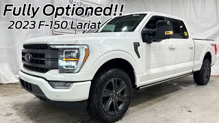 FULLY OPTIONED 2023 Ford F150 Lariat Review [upl. by Nylatsirk]