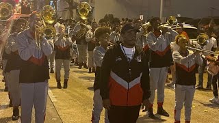 Downtown Christmas Parade 2022🎅🏾 Glen Oaks High Marching Band Full Band Clip in Baton Rouge LA [upl. by Benisch]