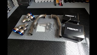 MBRP Armor Pro 25quot AxleBack 2022 WRX Unboxing amp Weight [upl. by Idnat203]