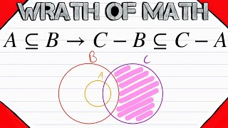 Proof If A is a Subset of B then CB is a Subset of CA  Set Theory [upl. by Maurizio]