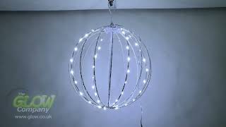 30cm Spinning Effect Sphere Light in Bright White [upl. by Kassey]