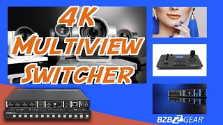 Turn One Screen Into Four with BZBGEAR BGUMVHA41 4K Multiviewer [upl. by Ellennod]