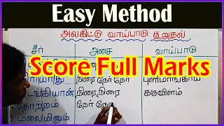 அலகிட்டு வாய்பாடு கூறுதல் EASY METHOD  அலகிடுதல் திருக்குறள் Alagiduthal in Thirukkural Tamil [upl. by Natye762]