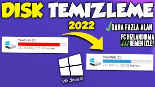 WİNDOWS GEREKSİZ DOSYALARI TEMİZLEME 150 GB YER AÇIN 2022 [upl. by Arihsa564]