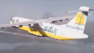 Aero Caribbean Flight 883  Crash Animation [upl. by Liggett]