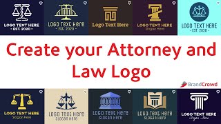 Attorney and Law Logo Maker [upl. by Leeda835]