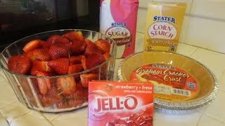 Fresh Strawberry Pie Super Easy to Make [upl. by Aitnas]