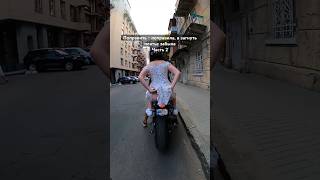 When the GIRL doesnt know how to sit properly on a MOTORCYCLE😂 bikelover moto motovlog [upl. by Naaman]