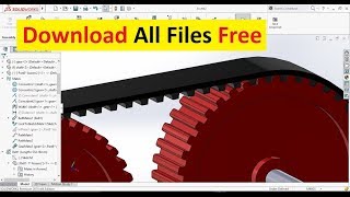 SolidWorks Tutorial Timing Belt Design and Assembly [upl. by Osnofedli]